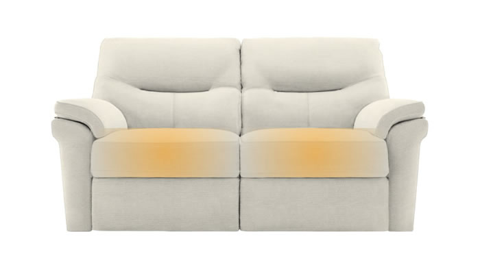 G Plan Seattle Heated 2 Seater Sofa Liso Anemone